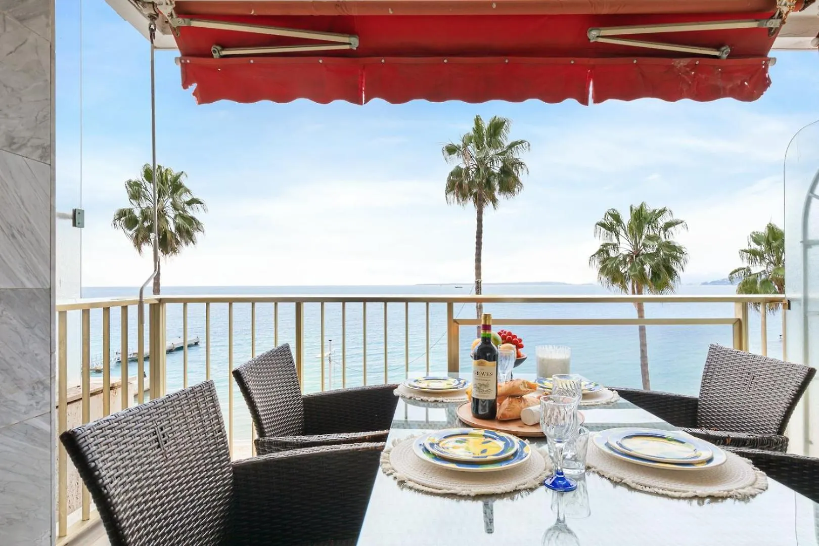 Apartment Suite Bleu Vue Mer Confort A Juan-Les-Pins Antibes France